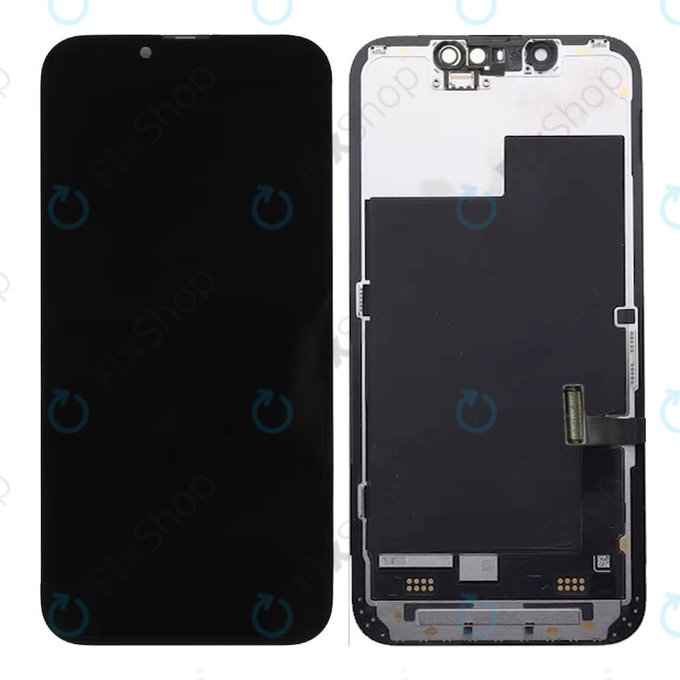 Дисплей Soft OLED за iPhone 13 Mini, Тъчскрийн с рамка, FixPremium