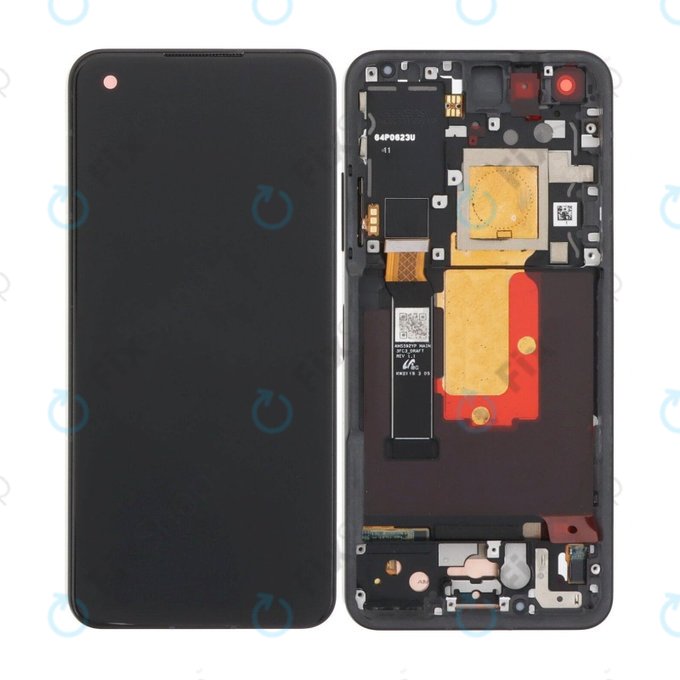 дисплей OLED за Asus Zenfone 9 AI2202, Тъчскрийн и рамка, Midnight Black