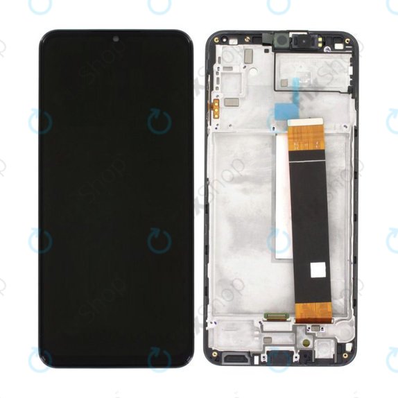 дисплей за Samsung M23 5G M236B, Тъчскрийн и рамка, черен, Black, TFT