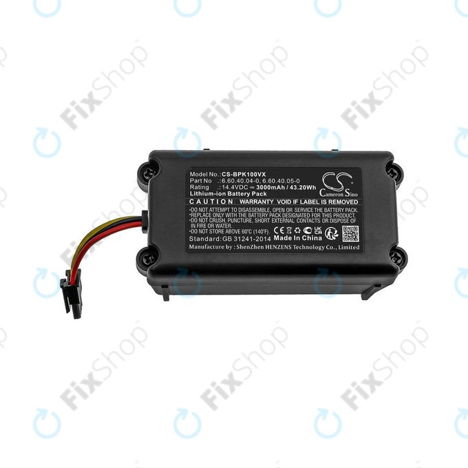 Батерия за Sencor SRV 9250, SRV 8250, SRV 6250, SRV 4250, Blaupunkt XSMART, SRX 1002, Li-ion, 14.4V, 3000mAh, HQ