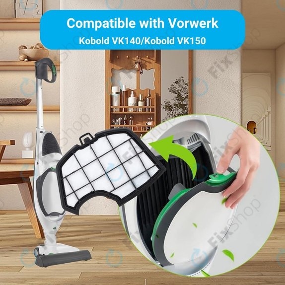 Прахов филтър за Vorwerk VK140, VK150 (FP140)