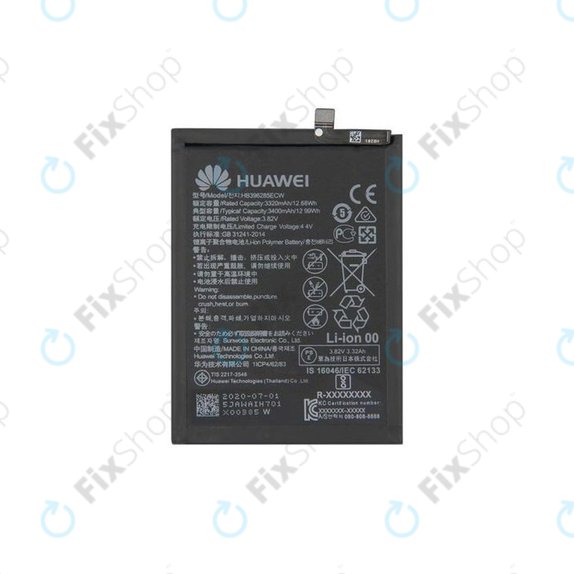 Батерия за Huawei P20, Honor 10, HB396285ECW, 3400mAh, 24022573, 24022756, Genuine Service Pack