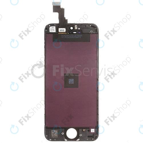 Дисплей за iPhone 5C, Black, Тъчскрийн с рамка