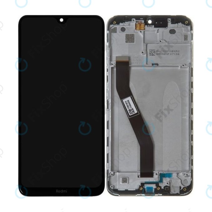 дисплей за Xiaomi Redmi 8, Redmi 8A, Тъчскрийн и рамка, 5600040C3I00, Onyx Black, Genuine Service Pack