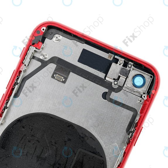 Заден калъф със малки части за iPhone 8, червен, Red