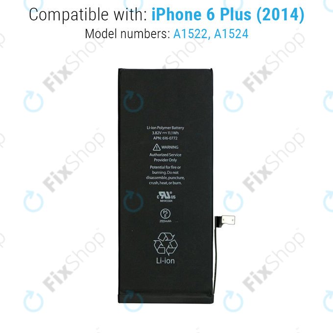 Батерия за iPhone 6 Plus, 2915mAh