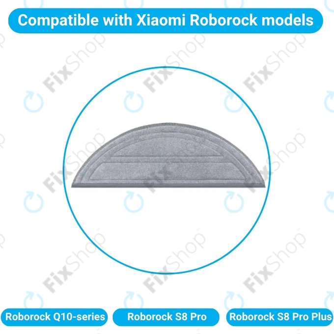 Моп кърпа, 2 бр. за Xiaomi Roborock Q10-series, S8 Pro, S8 Pro Plus