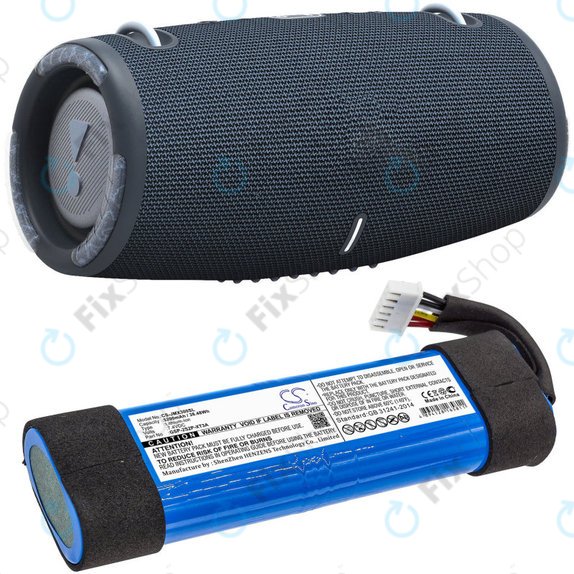 Батерия за JBL Xtreme 3, 5200mAh, Li-Ion, 7.4V, GSP-2S2P-XT3A, HQ