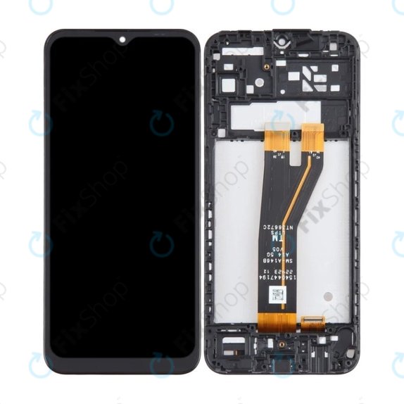 дисплей за Samsung A14 5G A146B, Тъчскрийн и рамка, черен, Black, TFT