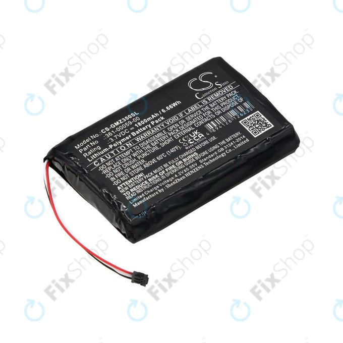 Батерия за Garmin Zumo 340LM, 350LM, 390LM, 1800mAh, Li-Pol, 3.7V, 361-00059-00, HQ