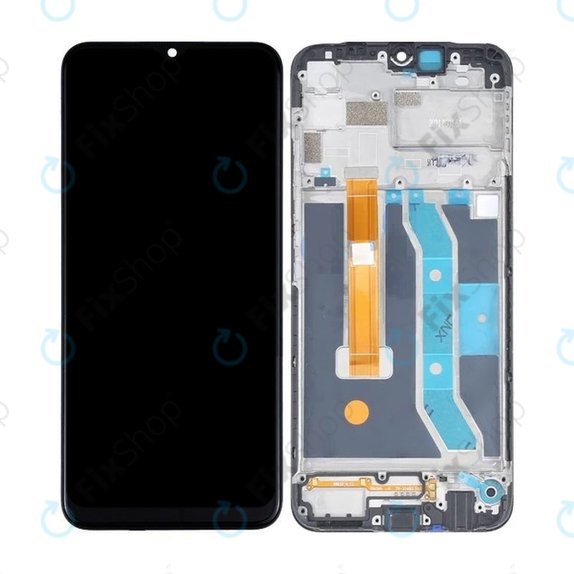 дисплей за Realme C25Y RMX3265 RMX3268, Тъчскрийн и рамка, TFT