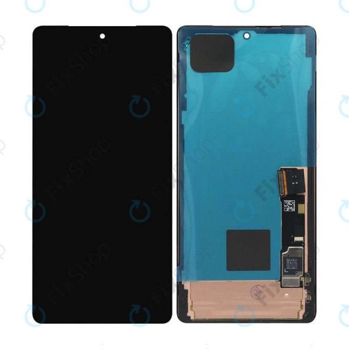 дисплей OLED за Google Pixel 7 Pro GP4BC GE2AE, Тъчскрийн и рамка, Obsidian