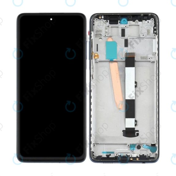 дисплей за Xiaomi Poco X3 Pro, Тъчскрийн и рамка, черен, Black, TFT