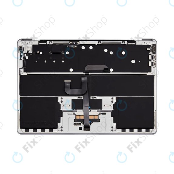 Горен корпус с клавиатура за MacBook Air 13", A3113 (2024), с US клавиатура и батерия, Silver, 661-40228, Genuine Apple