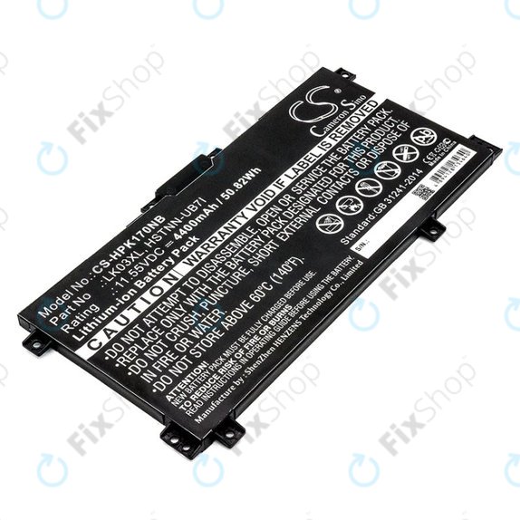 Батерия за HP Pavilion X360 15-CR0001NM, 4400mAh, Li-Ion, 11.55V, LK03XL, HQ