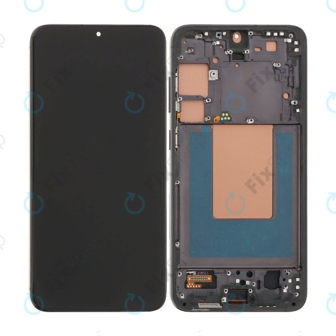 дисплей за Samsung S24 Plus S926B, Тъчскрийн и рамка, Onyx Black, TFT