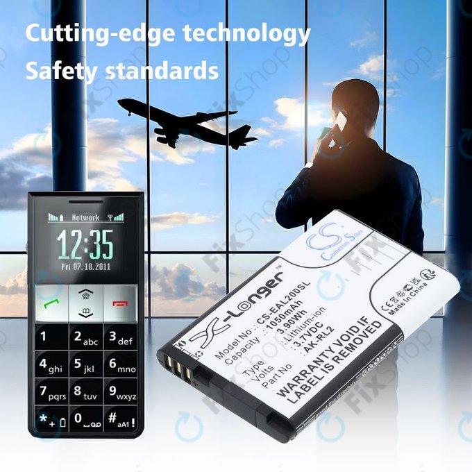 Батерия за Emporia Essence Plus, Talk comfort, V20, 1050mAh, Li-Ion, 3.7V, AK-RL2, HQ