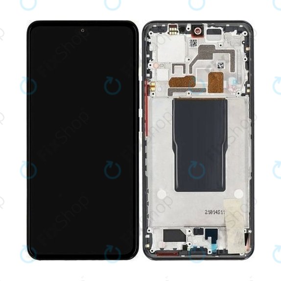 дисплей за Xiaomi 12T Pro 22081212UG, Тъчскрийн и рамка, 560003L12U00, черен, Black, Genuine Service Pack