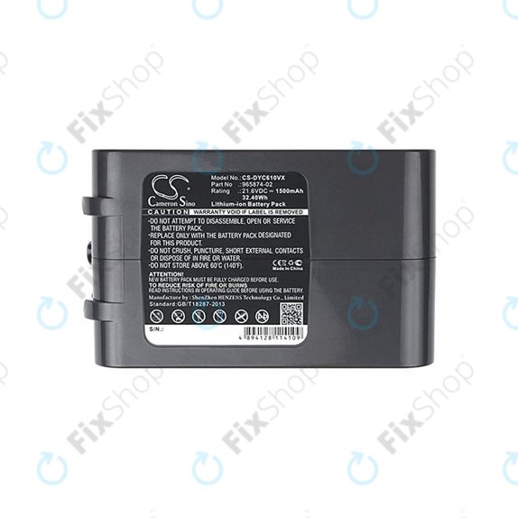 Батерия за Dyson DC-series, V6, 965874-02, Li-Ion 21.6V 1500mAh, HQ