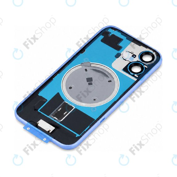 Задно стъкло на корпус + стъкло на камера + метална пластина + MagSafe магнит за iPhone 16, Ultramarine