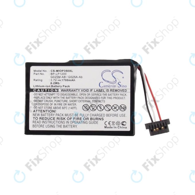 Батерия за Mitac Mio P350, 1700mAh, Li-Ion, 3.7V, BL-LP1230, HQ