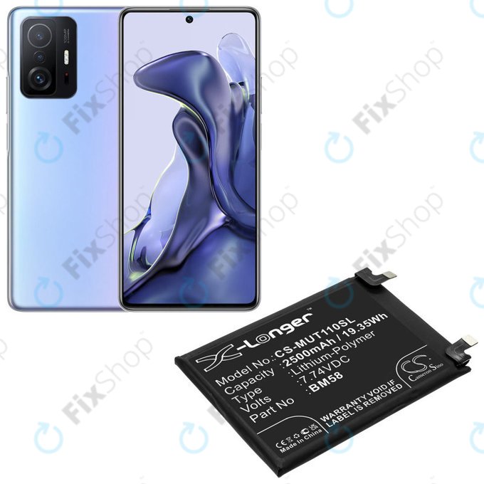 Батерия за Xiaomi 11T Pro, 2500mAh, Li-Pol, 7.74 V, BM58, HQ