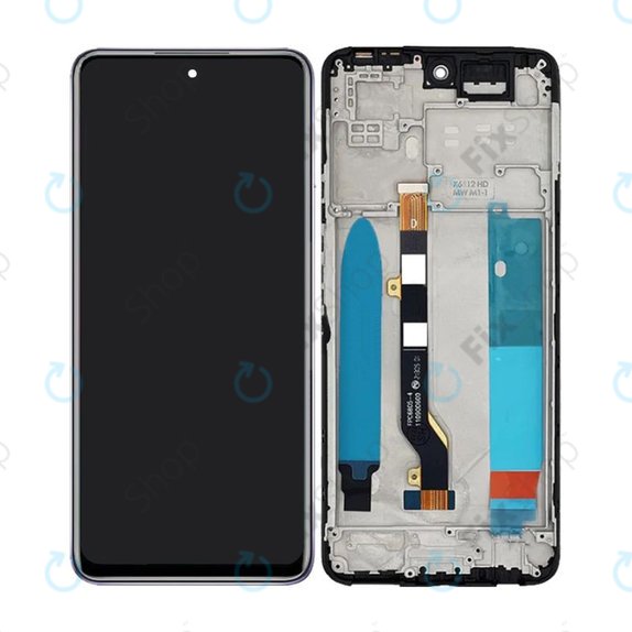 дисплей за Infinix Hot 11S NFC, Тъчскрийн и рамка, Polar Black, TFT
