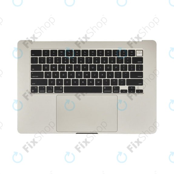 Горен корпус с клавиатура за MacBook Air 15", A3114 (2024), с US клавиатура и батерия, Starlight, 661-40268, Genuine Apple