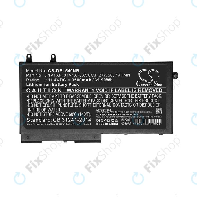 Батерия за Dell Latitude 5400, Inspiron 7591 2-in-1, 3500mAh, Li-Ion, 11.4V, XV8CJ, HQ