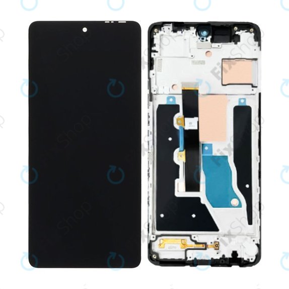 дисплей за Infinix Note 30 Pro, Тъчскрийн и рамка, Magic Black, TFT