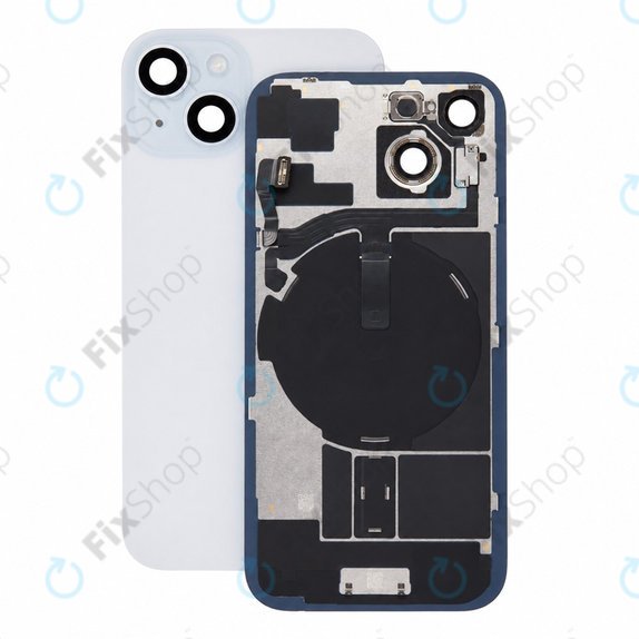 Стъкло на задния капак за iPhone 15, Blue, Pulled A