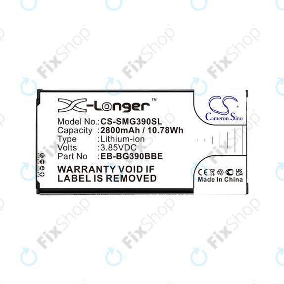 Батерия за Samsung Galaxy Xcover 4, 4S, 2800mAh, Li-Ion, 3.85V, EB-BG390BBE, HQ