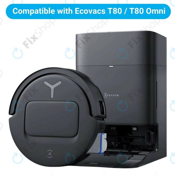 Комплект резервни части за Ecovacs T80 Omni, T80 (2x Основна четка, 4x Филтър, 4x Странична четка)