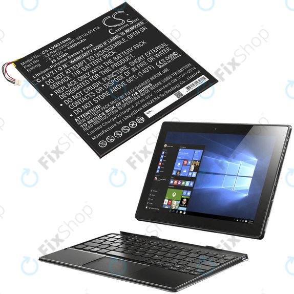 Батерия за Lenovo Miix 300, Miix 310, 6900mAh, Li-Pol, 3.7V, LENM1029CWP, HQ