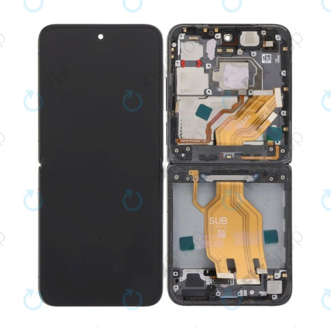 Дисплей OLED за Xiaomi Mix Flip 2405CPX3DC, Black, Тъчскрийн с рамка