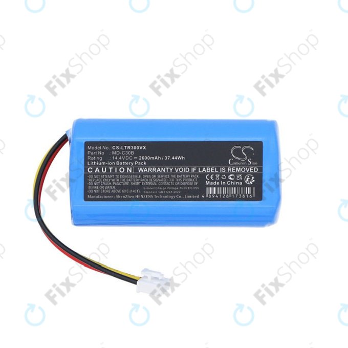 Батерия за Liectroux C30B, BLAUPUNKT BPK-VCBB1XB, Midea M4, 2600mAh, Li-ion, 14.4V, MD-C30B, HQ