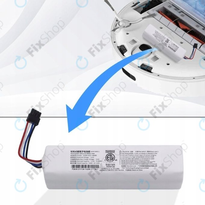 Батерия за Xiaomi Dreame-series, P1904-4S2P-MM, Li-Ion, 14.4V, 5200mAh