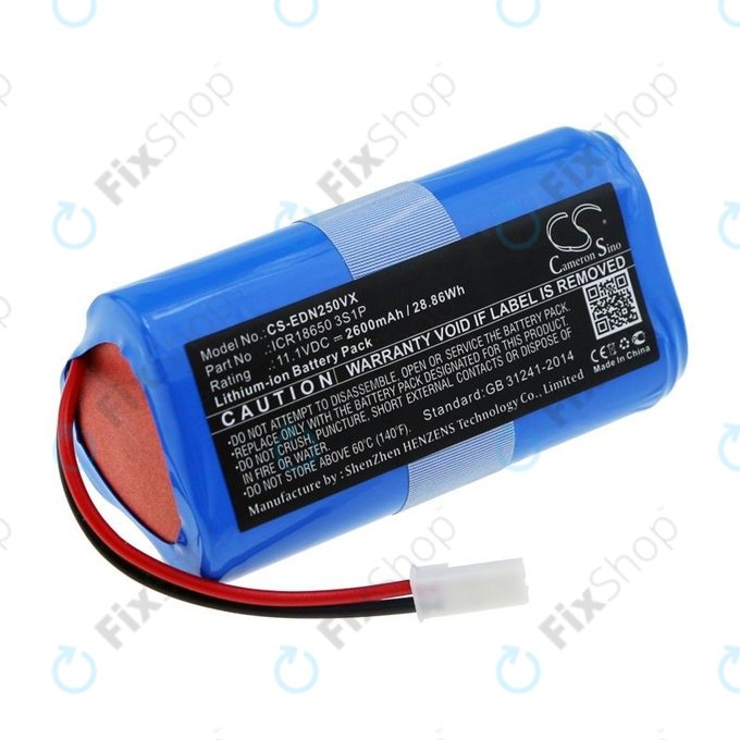 Батерия за Ecovacs CEN250, V700, ICR18650 3S1P, Li-Ion 11.1V 2600mAh, HQ