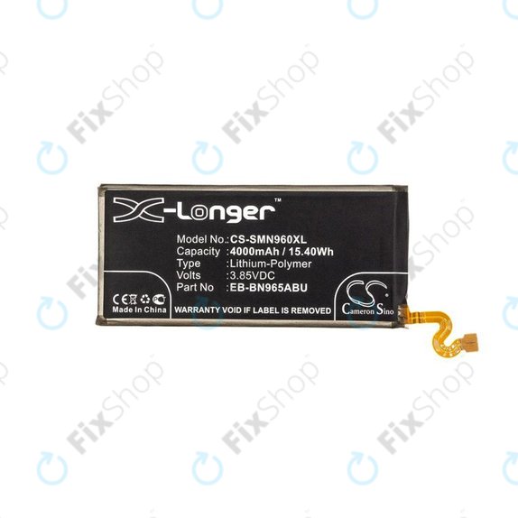 Батерия за Samsung Note 9 N960U, EB-BN965ABU, 4000mAh, HQ