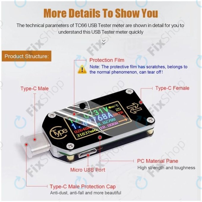 USB мултицет (USB-C), Joy-it JT-TC66C