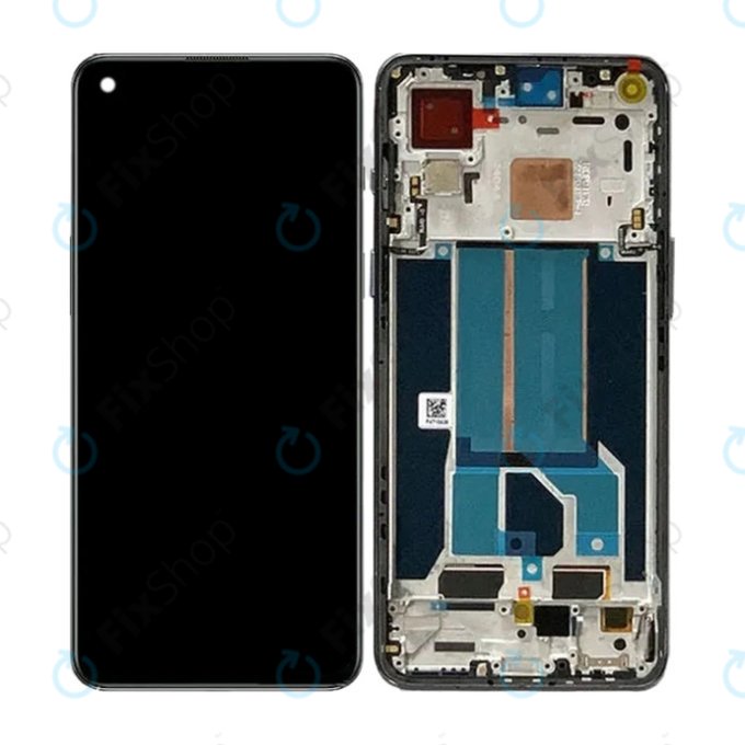 дисплей за OnePlus Nord 2T CPH2399 CPH2401, Тъчскрийн и рамка, черен, Black, TFT