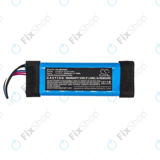 Батерия за JBL Flip Essential, Flip 3 Stealth Edition, 3000mAh, L0748-LF, 02-553-3494, GSP872693, HQ