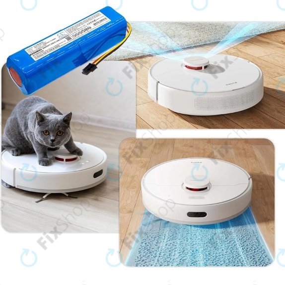 Батерия за Xiaomi Mi Robot Vacuum Mop-series, BRR-2P4S-5200, Li-Ion 14.4V 5200mAh, HQ