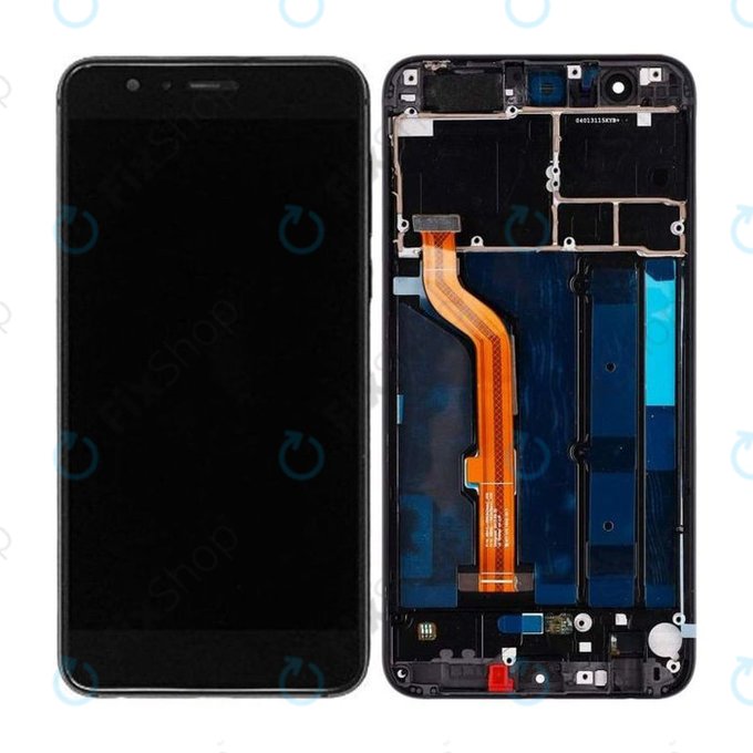 дисплей за Huawei Honor 8, Тъчскрийн и рамка, Midnight Black, TFT