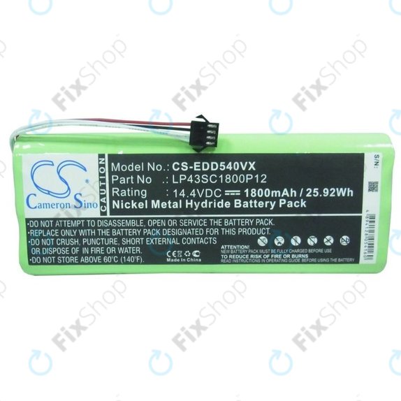 Батерия за Ecovacs Deebot D-series, LP43SC1800P12, Ni-MH 14.4V 1800mAh, HQ