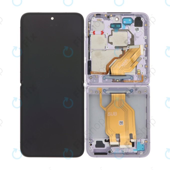 Дисплей OLED за Xiaomi Mix Flip 2405CPX3DC, Purple, Тъчскрийн с рамка