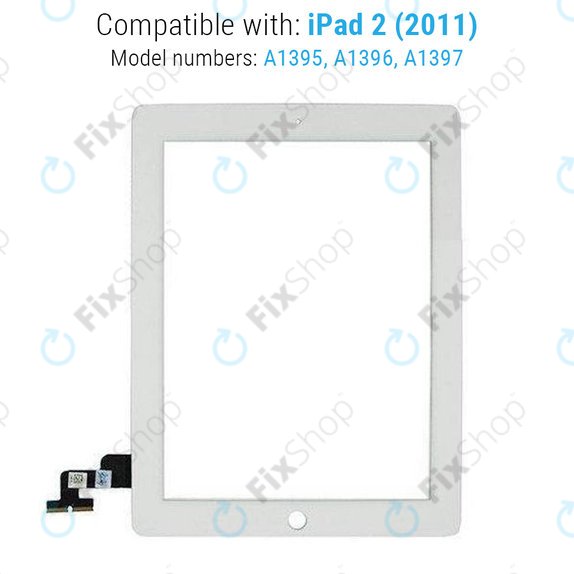 Тъчскрийн за iPad 2, White