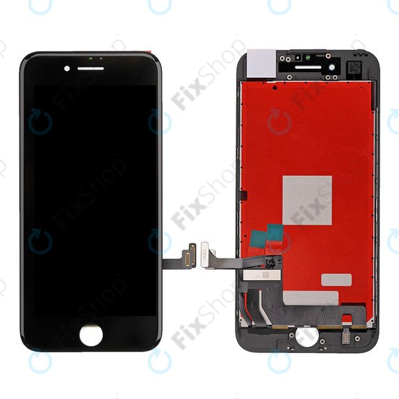 Дисплей за iPhone 7, Black, Тъчскрийн с рамка