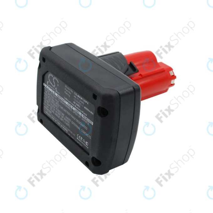 Батерия за Milwaukee M12 B4 Redlithium, 4000mAh, Li-Ion, 12V, 48-11-2440, HQ