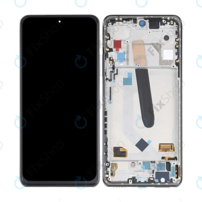 дисплей OLED за Xiaomi Poco F3, Тъчскрийн и рамка, черен, Black